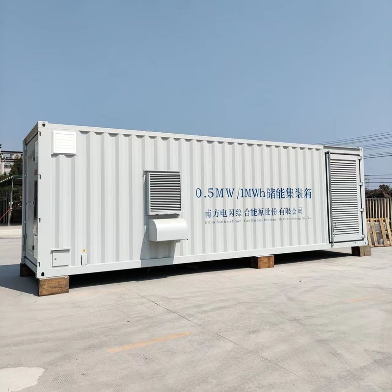 500KW 1mw Lithium-Akku-Speichersystem im Freien Solar Windenergie Hybrid-Inverter Mikrogrid-Kraftwerk für Ind