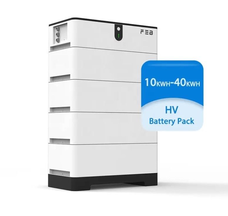 EU-Hochspannungstapelbare Solarstromspeicherbatterie 10kWh 15kWh 20kWh LiFePO4-Batterie für hybride Off-Grid Solarenergie