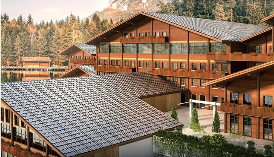 25W 28W 32W Dreiböckige Solarfliesendach für Heimstrom Solarpaneel Dachfliesen