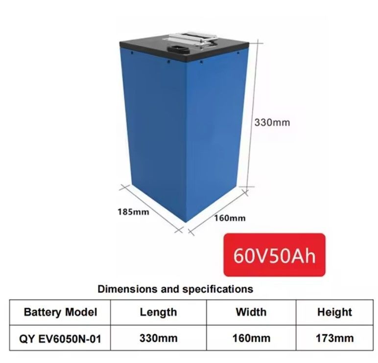 Elektrofahrzeug Gabelstapler Lithium-Ionen-Batterie 48v 60v 72v 30ah 40ah 50ah 100ah 120ah Lifepo4 60 Volt Lithium-Batterie
