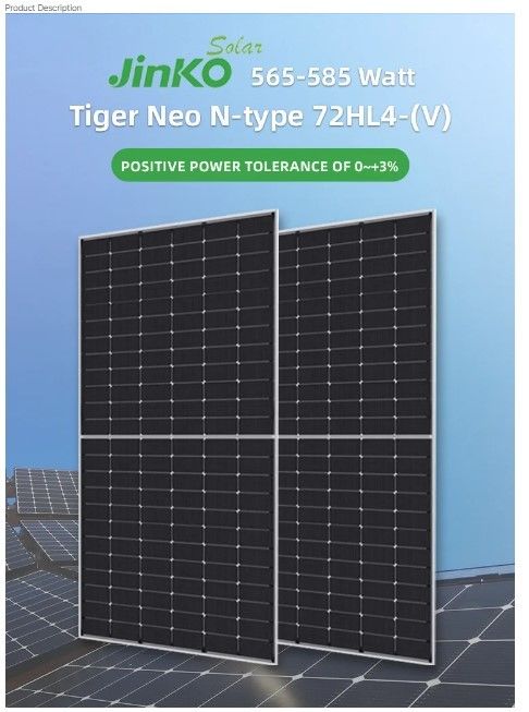 Jinko Solarpanel Qcells 560W 565W 570W 575W 580W Energie-Panel Solarenergie Pv-Panel-Array
