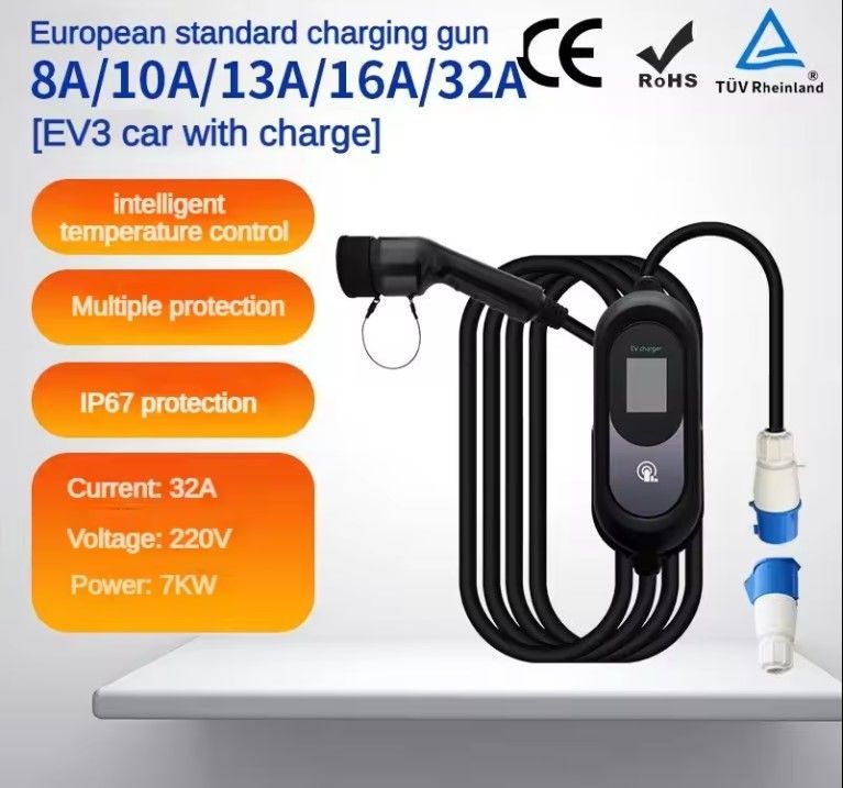 Smart Fast Weatherproof Outdoor Portable EV Car AC Ladehaufen mit Batterie Wandgebundene Ladestationen Freier Stand